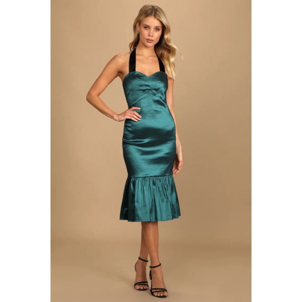 Lulu’s Midi Taffeta Dress